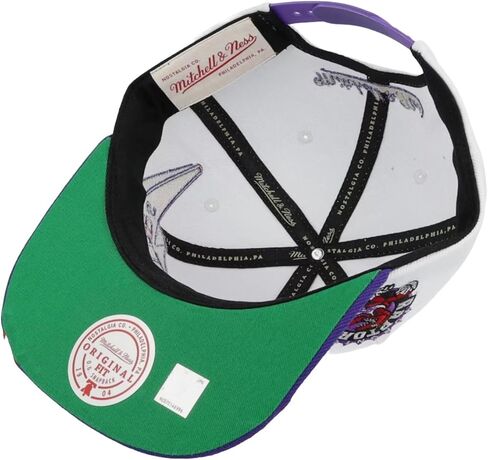 قبعة ميتشل آند نيس تورونتو رابتورز NBA Fast Times Snapback، بيضاء in Kuwait