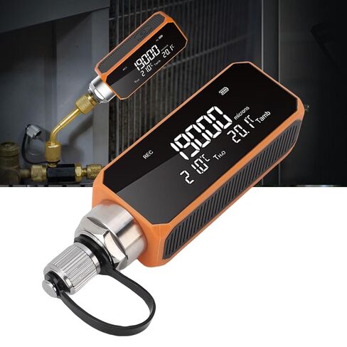 مقياس فراغ رقمي من RiToEasysports، مقياس ميكرون دقيق متعدد الوظائف هيكل ABS 1-19000 ميكرون لفنيي التدفئة والتهوية وتكييف الهواء (HVAC) وفنيي صيانة نظام التبريد وإصلاح تكييف الهواء in Kuwait