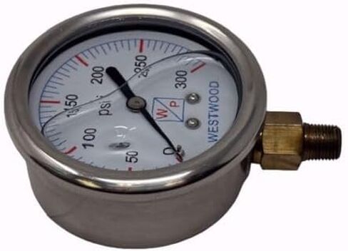 S100-285 Vacuum Gauge м 1/8" NPT Bottom Mount 2.5" Face for Oil Burner Pumps in Kuwait