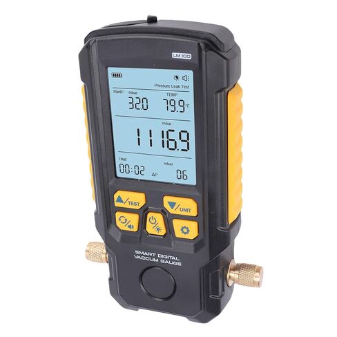أجهزة قياس التفريغ الرقمية LiebeWH مع شاشة LCD مقاس 2.8 بوصة، ومقياس فراغ مبرد HVAC 0-2000 مللي بار لأنظمة تكييف الهواء والتبريد للسيارات، مادة ABS، مجموعة 4 وحدات، -67 إلى 257 درجة فهرنهايت in Saudi Arabia