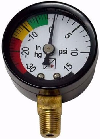 Replacement F100-14 Filter Life Indicator Gauge Color Coded Vacuum Gauge for Oil Heating Systems in Kuwait