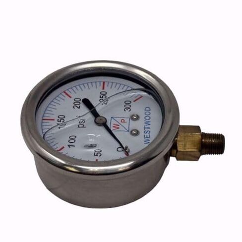 Replacement S100-285 Vacuum Gauge 0-300 PSI 1/8" NPT Connection for Oil Burners in Kuwait