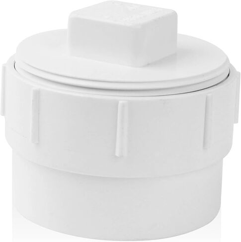 محول تنظيف المجاري PVC مقاس 4 بوصات مع تركيب أنابيب التوصيل، غطاء تنظيف المجاري PVC DWV لنظام توصيل أنابيب الصرف الصحي والحديقة الخارجية، ومجاري RV والمزيد in Kuwait