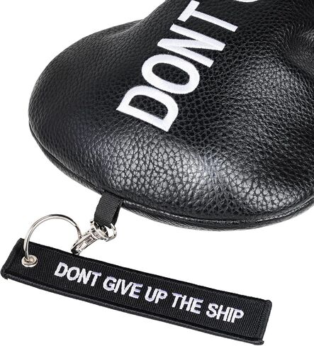 Big Teeth Golf Driver Headcover Naval Driver Head Cover, Nautical Themed Golf Driver Head Covers, Dont Give Up The Ship Golf Head Covers for Woods and Driver Black Color in Saudi Arabia