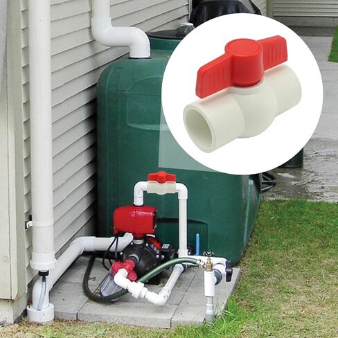 1 بوصة صمام إغلاق أنابيب المياه، 4 قطع SCH40 NPT PVC مجموعة صمامات كروية لنظام الري بإمدادات المياه الباردة in Saudi Arabia