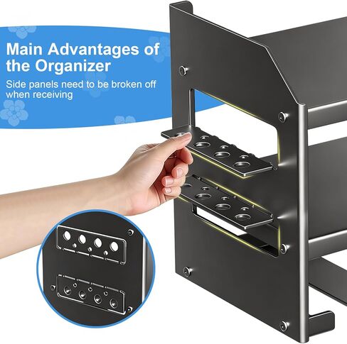 Wall Mount Power Tool Organizer Storage Rack, Garage Tools Storage Rack, Foldable Cordless Drill Hanger Storage Rack, Electric Drill and Screwdriver Tool Rack,(3 Layers 4 Slots) in Saudi Arabia