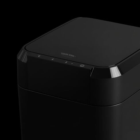 Royal Bin™ Noir 17L (Limited Edition) Smart Self Sealing Automatic Trash Can, Black, Modern Design, Touchless Lid in Saudi Arabia