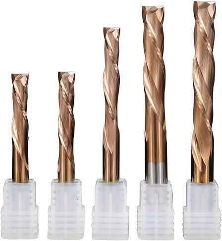 1 قطعة 2 المزامير كربيد CNC نهاية مطحنة حتى أسفل القاطع 3.175/4 /5/6 /8 /10 مللي متر عرقوب CNC راوتر بت TiCN المغلفة ضغط قاطعة المطحنة in Kuwait