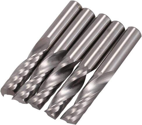 5Pcs 6mm Shank Tungsten Carbide Single Flute End Mill 6 * 22 * 48mm CNC Milling Cutter for Carving Wood Aluminum Acrylic in Saudi Arabia