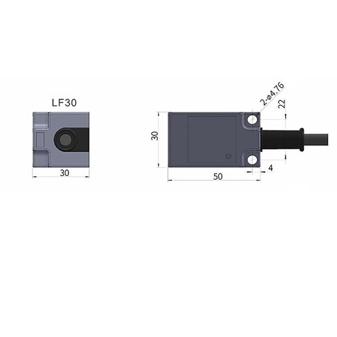 TL-N10MC1 Inductive Proximity Sensor, NPN PNP 10-30VDC 3-Wire IP67 Square Metal Switch Sensing Surface 30 * 30mm, 1pc(10MM DC 3wire NPN NO) in Saudi Arabia