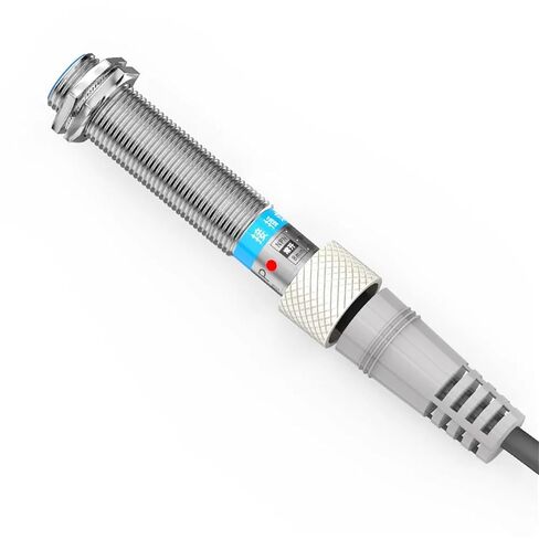 Connector Inductive Proximity Switch Sensor, Pluggable M8 Series 3pin 4pin NPN PNP Sensing Distance 2mm 1mm 6-36V, 1pc(2MM DC 3-Wire PNP NC) in Saudi Arabia