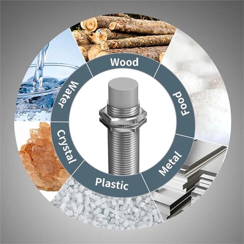 M30 Capacitive Proximity Sensor, 10-30VDC NPN PNP NO NC Flush Non-Flush Non-Metal Liquid Level Switch with 2M Cable, 1pc(10MM AC 2-Wire NC) in Saudi Arabia