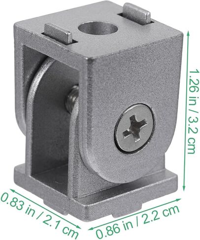 VALICLUD 4 قطع من سبائك الزنك مرنة بزاوية مفصلية محورية موصل لملف بثق الألومنيوم، تجهيزات الأجهزة الصناعية القابلة للتعديل متعددة الزوايا in Kuwait