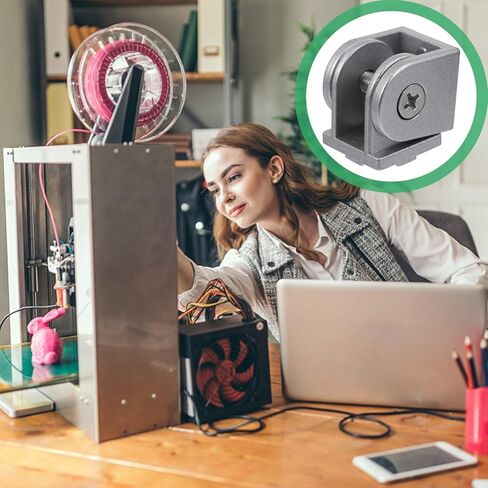 VALICLUD 4 قطع من سبائك الزنك مرنة بزاوية مفصلية محورية موصل لملف بثق الألومنيوم، تجهيزات الأجهزة الصناعية القابلة للتعديل متعددة الزوايا in Kuwait