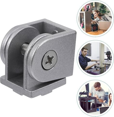 VALICLUD 4 قطع من سبائك الزنك مرنة بزاوية مفصلية محورية موصل لملف بثق الألومنيوم، تجهيزات الأجهزة الصناعية القابلة للتعديل متعددة الزوايا in Kuwait