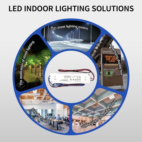 LPV-60-15 Waterproof, 60W 15V 4A - IP67 Fully Waterproof Switching Power Supply, Suitable for Outdoor LED Advertising Light Boxes, Signages, Security Cameras (90-264VAC Wide Voltage Input) in Saudi Arabia