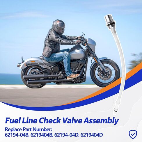 مجموعة صمامات فحص خط الوقود EFI مناسبة لـ Harley-Davidson Dyna Low Rider FXDL Super Glide Wide Glide لـ Fat Bob FXDF Street Bob Switchback 2004-2017 استبدال 62194-04B 6219404B 62194-04D 6219404D in Kuwait