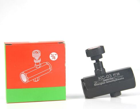3000 رطل لكل بوصة مربعة نوع الأنبوب الهيدروليكي صمام التحكم في التدفق الخانق في اتجاه واحد KC-03 3/8 in Kuwait
