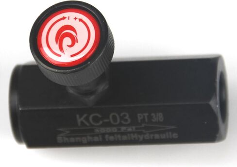 3000 رطل لكل بوصة مربعة نوع الأنبوب الهيدروليكي صمام التحكم في التدفق الخانق في اتجاه واحد KC-03 3/8 in Kuwait