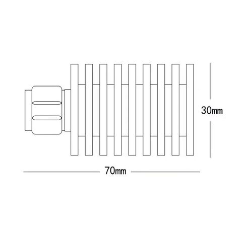 SMA Male coaxial Dummy Load, 25W, Frequency: DC-3/4/6GHz, 50 ohms(DC-4G) in Saudi Arabia