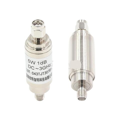 One SMA-JK 5W Male-to-Female Fixed coaxial attenuator, DC-3GHz, 1-30dB(SMA-JK 5W 30DB) in Saudi Arabia