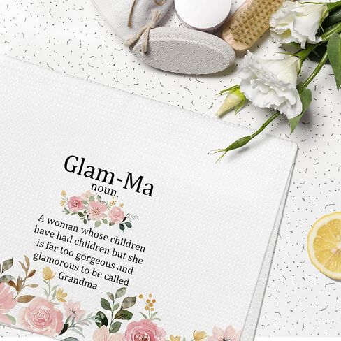 glamma هدايا مناشف المطبخ ديكور 16x24، glamma مناشف الأطباق القماشية مناشف الأطباق هدايا منشفة الشاي لعيد الأم، أفضل هدية للجدة من حفيدة حفيد المطبخ منشفة اليد ديكور in Saudi Arabia
