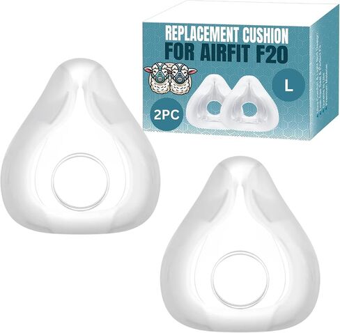 Replacement Cushion Compatible with F20 (Medium) AirFit AirTouch CPAP Mask, Premium and Snug Fit, Soft and Durable Material, Covers Nose and Mouth, Medium (Large - 1 Pack) in Saudi Arabia