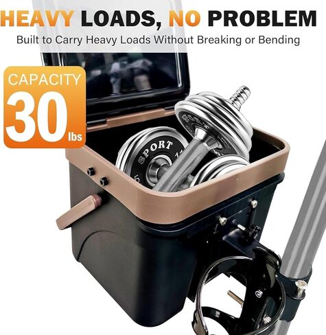 Front Scooter Basket Quick Release with Lid 30lb Loading Capacity Front Basket for Teenager Adult Scooter with Cup Holder Long-Lasting Sturdy Stable Easy Assembly in Saudi Arabia