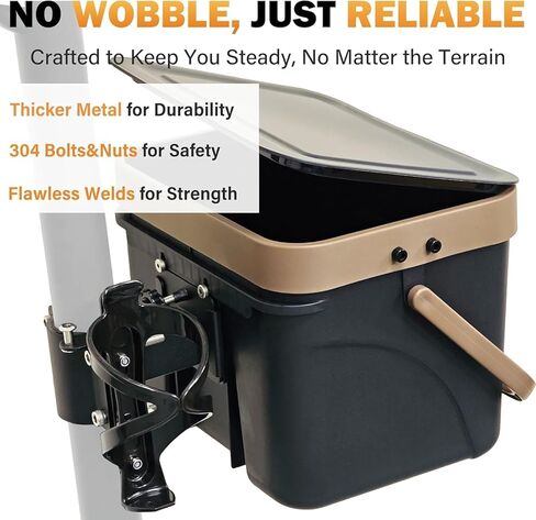 Front Scooter Basket Quick Release with Lid 30lb Loading Capacity Front Basket for Teenager Adult Scooter with Cup Holder Long-Lasting Sturdy Stable Easy Assembly in Saudi Arabia