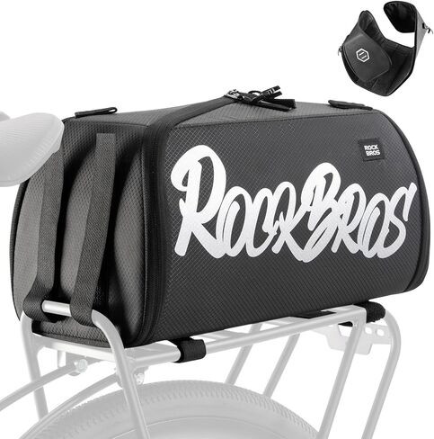 ROCKBROS Bike Bags for Bicycle Rear rack - 12L/15L Bike Ebike Trunk Pannier Saddle Bag with Shoulder Strap for Commuter Travel Outdoor Accessories Gear in Saudi Arabia