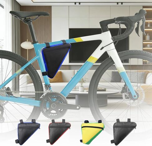 Triangle Frame Bag, Bicycle Bike Bag Quick Release Front Saddle Cycling Storage Frame Pouch in Saudi Arabia