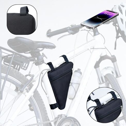 Triangle Frame Bag, Bicycle Bike Bag Quick Release Front Saddle Cycling Storage Frame Pouch in Saudi Arabia
