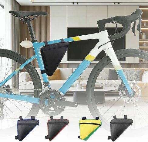 Triangle Frame Bag, Bicycle Bike Bag Quick Release Front Saddle Cycling Storage Frame Pouch in Saudi Arabia