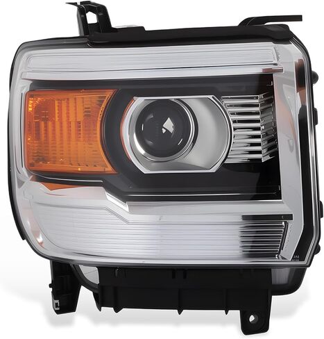 Driver Halogen Headlight Assembly Compatible with 2014-2019 Sierra 1500 2500HD 3500HD w/o DRL Front Left Headlamp GM2502394 in Saudi Arabia