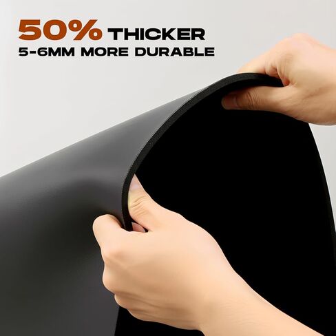 سجادة تمرين، سجادة رياضية منزلية غير قابلة للانزلاق لتمارين رفع الأثقال واليوجا والبيلاتس، 120 × 60 سم × 6 مم in Kuwait