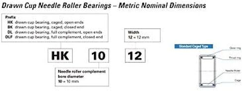 HK1216 HK121816 TLA1216Z Needle Roller Bearings 12 * 18 16 mm Drawn Cup Bearing in Saudi Arabia