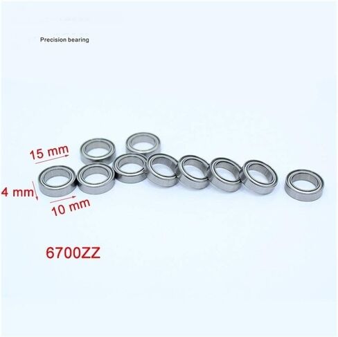 6700ZZ Deep Groove Ball Bearing ABEC-1 Slim Thin Wall 6700 ZZ Bearings 6700-2Z 6700Z 50PCS 10x15x4mm Precision in Saudi Arabia