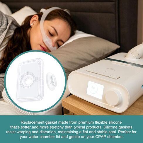 حشية آلة CPAP مع مجموعة الصندوق الجاف وغطاء الخزان المتوافق مع غرفة المياه Dreamstation 1، وحشوات السيليكون CPAP البديلة لمرطب Phillips Dreamstation in Kuwait
