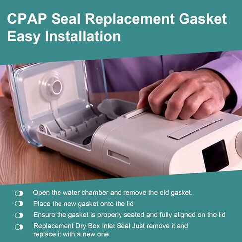 حشية آلة CPAP مع مجموعة الصندوق الجاف وغطاء الخزان المتوافق مع غرفة المياه Dreamstation 1، وحشوات السيليكون CPAP البديلة لمرطب Phillips Dreamstation in Kuwait