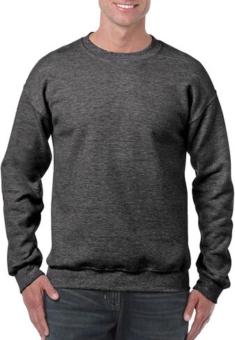 Gildan Adult Fleece Crewneck Sweatshirt, Style G18000, Graphite Heather, Medium in Saudi Arabia