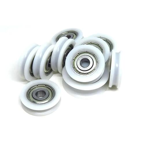 5x21x6mm U Groove Plastic Coated Rollers with 625Z Bearing BSU62521-6 POM Wire Wheel 10Pcs in Kuwait