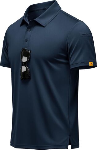 Magcomsen Men's Polo قمصان قصيرة الأكمام الرياضية القمصان الجولف غير الرسمية الجافة رطوبة القميص in Kuwait