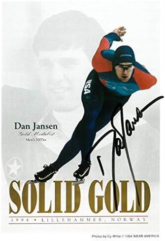 Athlon Sports CTBL-023961 Dan Jansen Signed 1994 Norway US Olympics Gold Medal 5 x 7 in. Photo- JSA Hologram No.DD64338 in Saudi Arabia