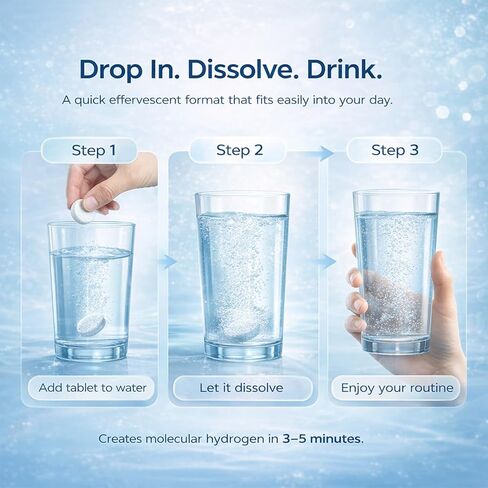 Hydrogen Water Tablets, Antioxidant-Rich, Supports Brain Energy & Health in Saudi Arabia