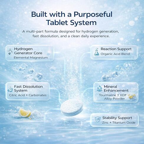 Hydrogen Water Tablets, Antioxidant-Rich, Supports Brain Energy & Health in Saudi Arabia