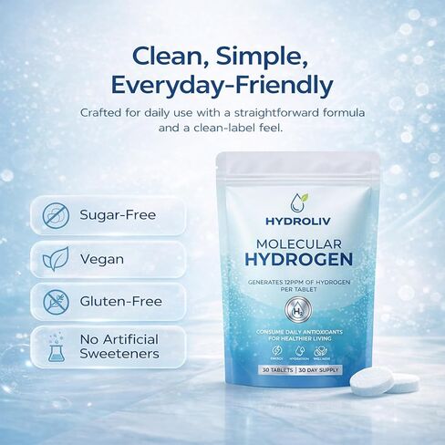Hydrogen Water Tablets, Antioxidant-Rich, Supports Brain Energy & Health in Saudi Arabia