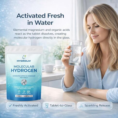 Hydrogen Water Tablets, Antioxidant-Rich, Supports Brain Energy & Health in Saudi Arabia
