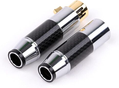 3PIN X L R Wire Connector Interconnect Plug Microphone Audio Plug Male Female Adapter 1Pcs(D1009-Black) in Saudi Arabia