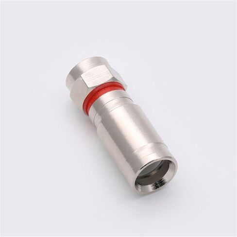 10 قطعة/الوحدة RG6 ضغط موصل F موصل الضغط RF F محوري in Kuwait