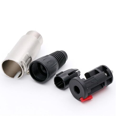 4 قطعة/الوحدة 6.35 مللي متر مقبس استريو 1/4 بوصة TRS موصل سالب Microphonne MIC كابل سلك موصل مع قفل in Kuwait